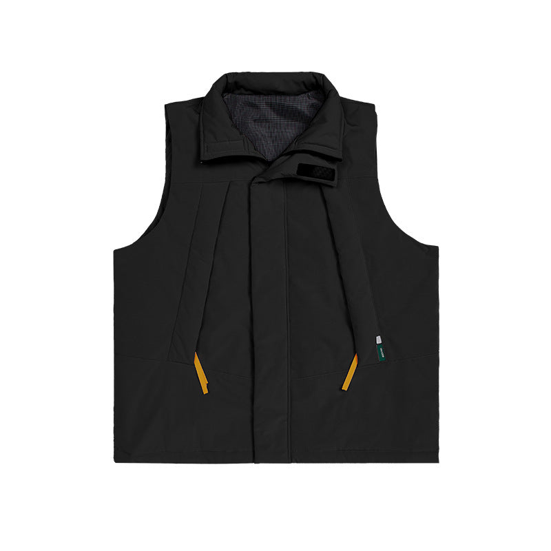 Windproof High-Neck Padded Jacket / Black / XL