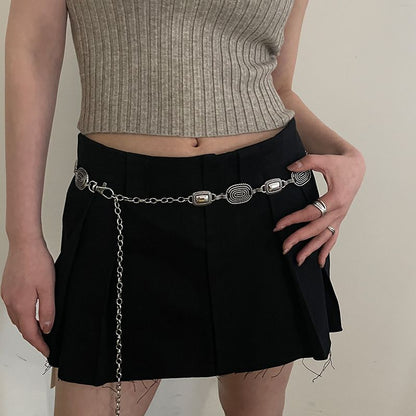 Silver Retro Metal Waist Chain