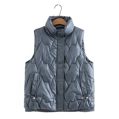 Loose Thickened Cotton Vest / Black / 3XL