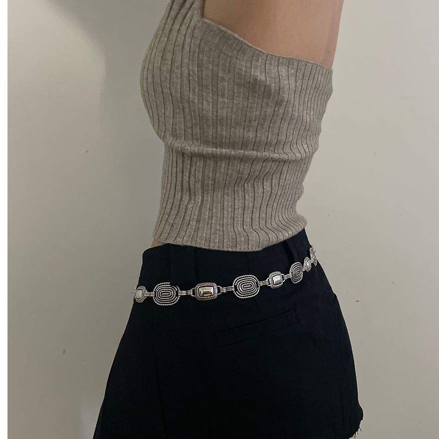 Silver Retro Metal Waist Chain