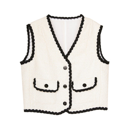 Beige Solid Short Jacket / Beige / L