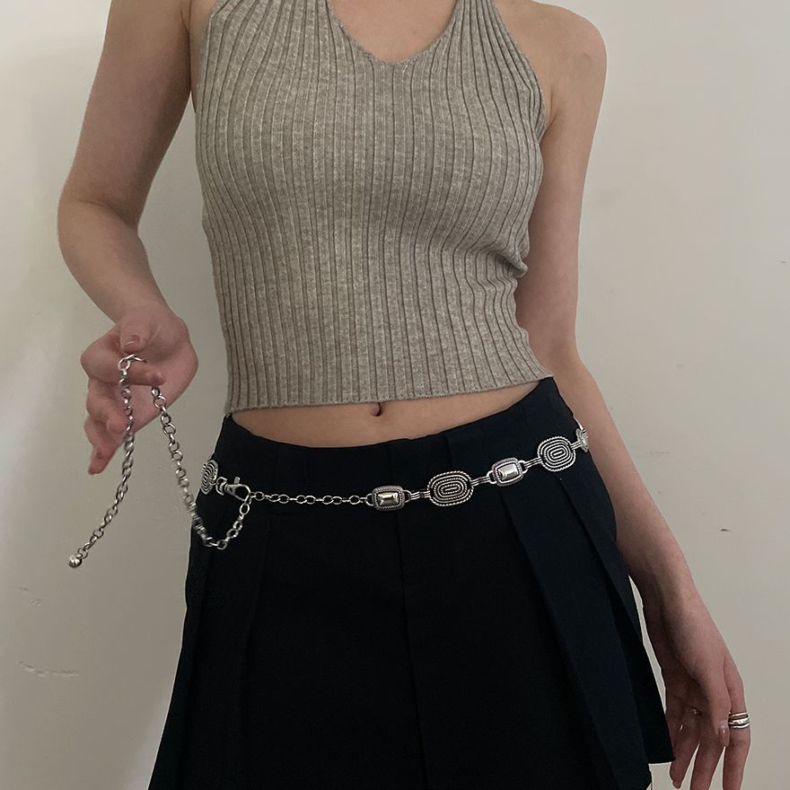 Silver Retro Metal Waist Chain